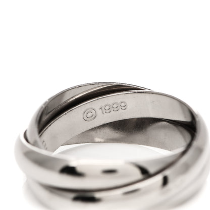 Cartier 18K White Gold Classic Trinity Ring 52 6 5 of 7