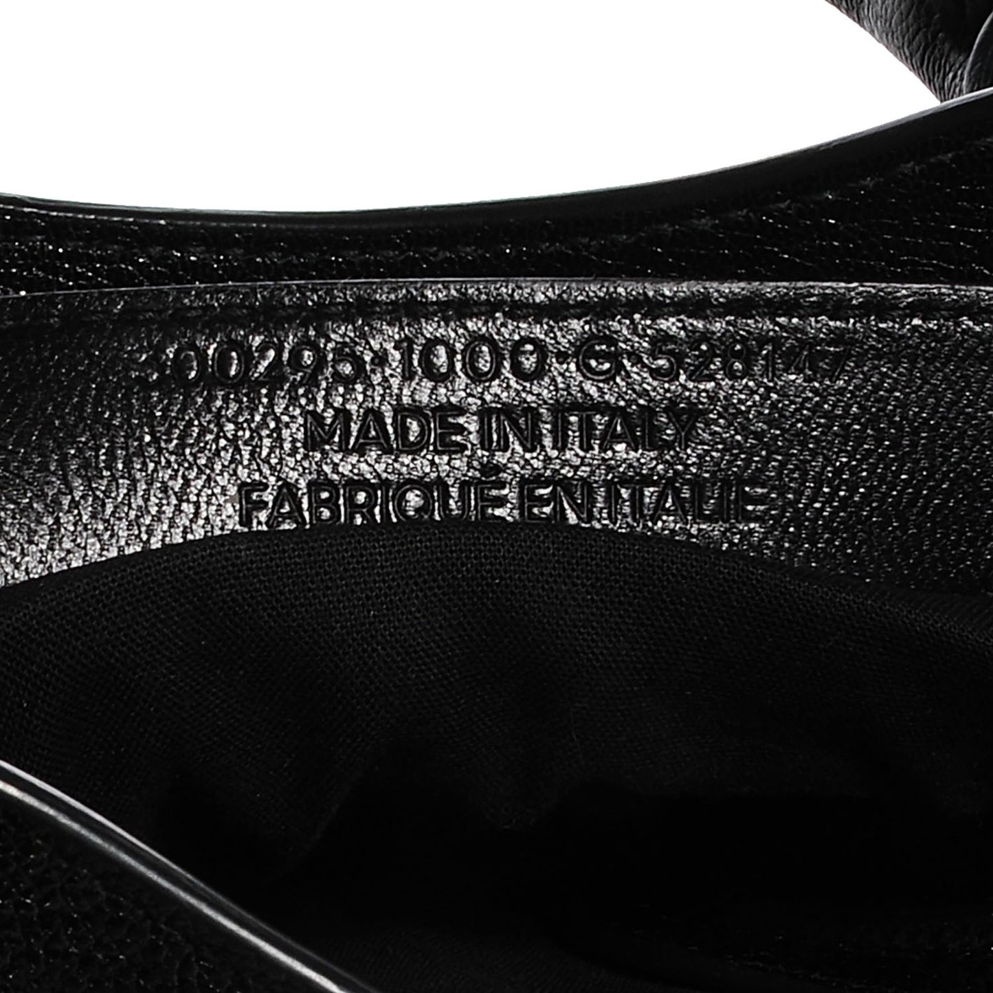 Chevre Silver Metallic Edge Hardware Mini City Black