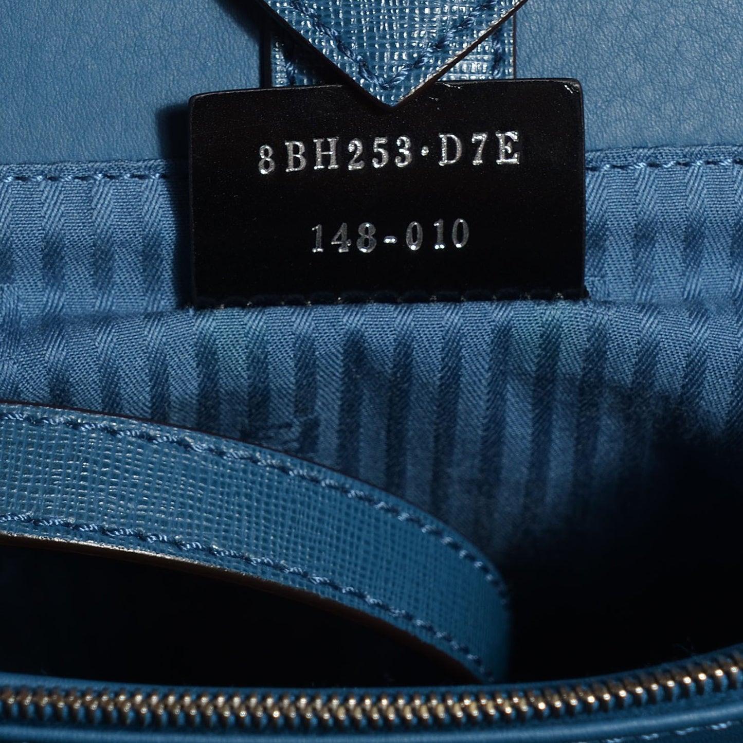 Vitello Elite Petite 2Jours Tote Blue Cobalto