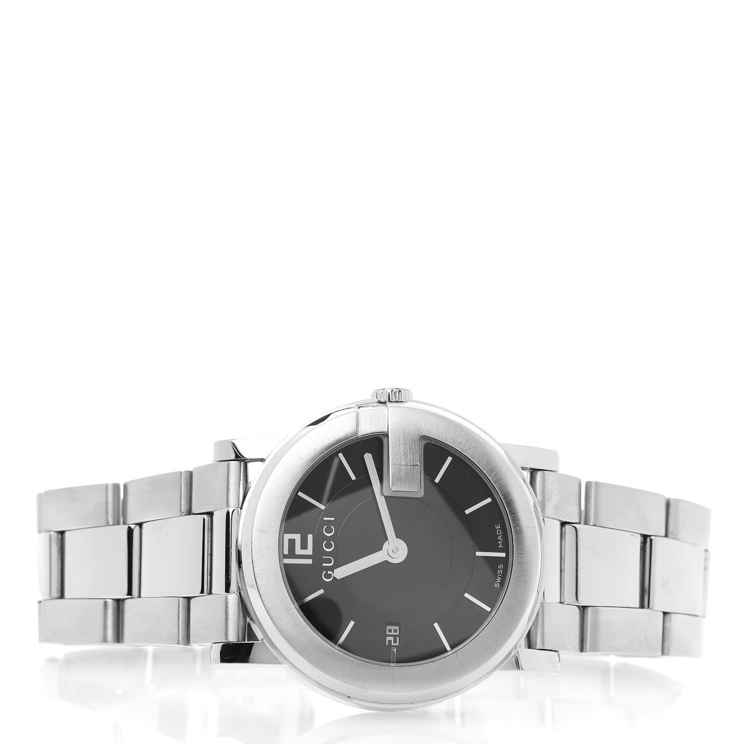 Gucci Stainless Steel 36mm G-Round Quartz Watch Black 3 of 5