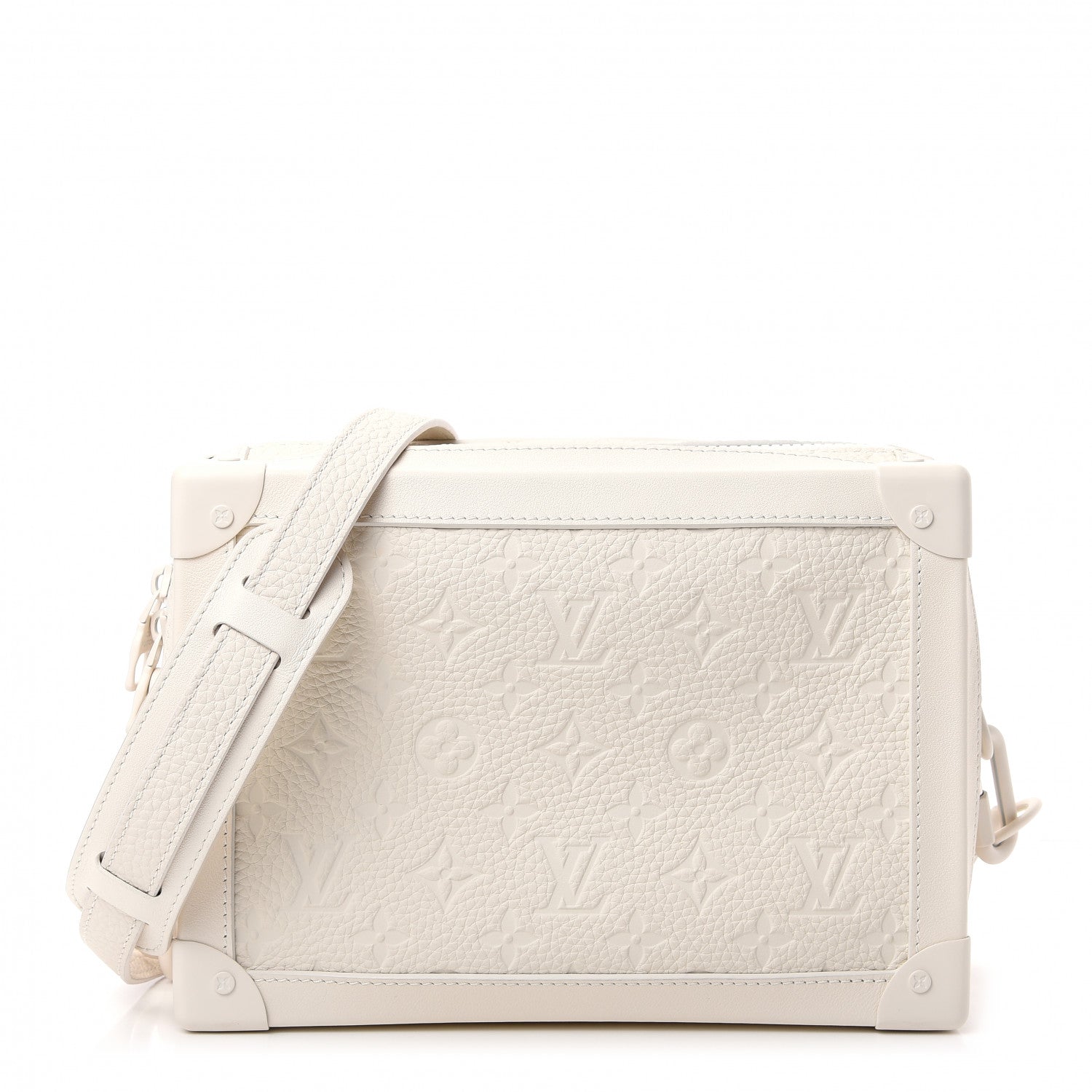 Louis Vuitton Taurillon Monogram Solar Ray Soft Trunk Powder White 1 of 9
