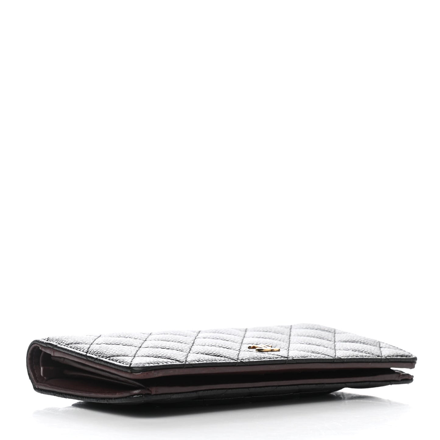 Caviar Quilted Yen Wallet Black