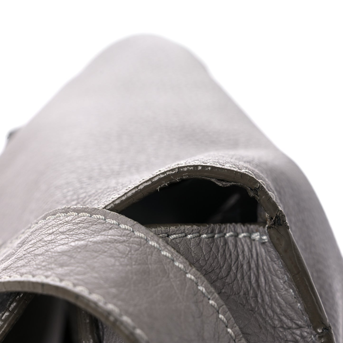 Calfskin Medium Marcie Round Crossbody Bag Cashmere Grey