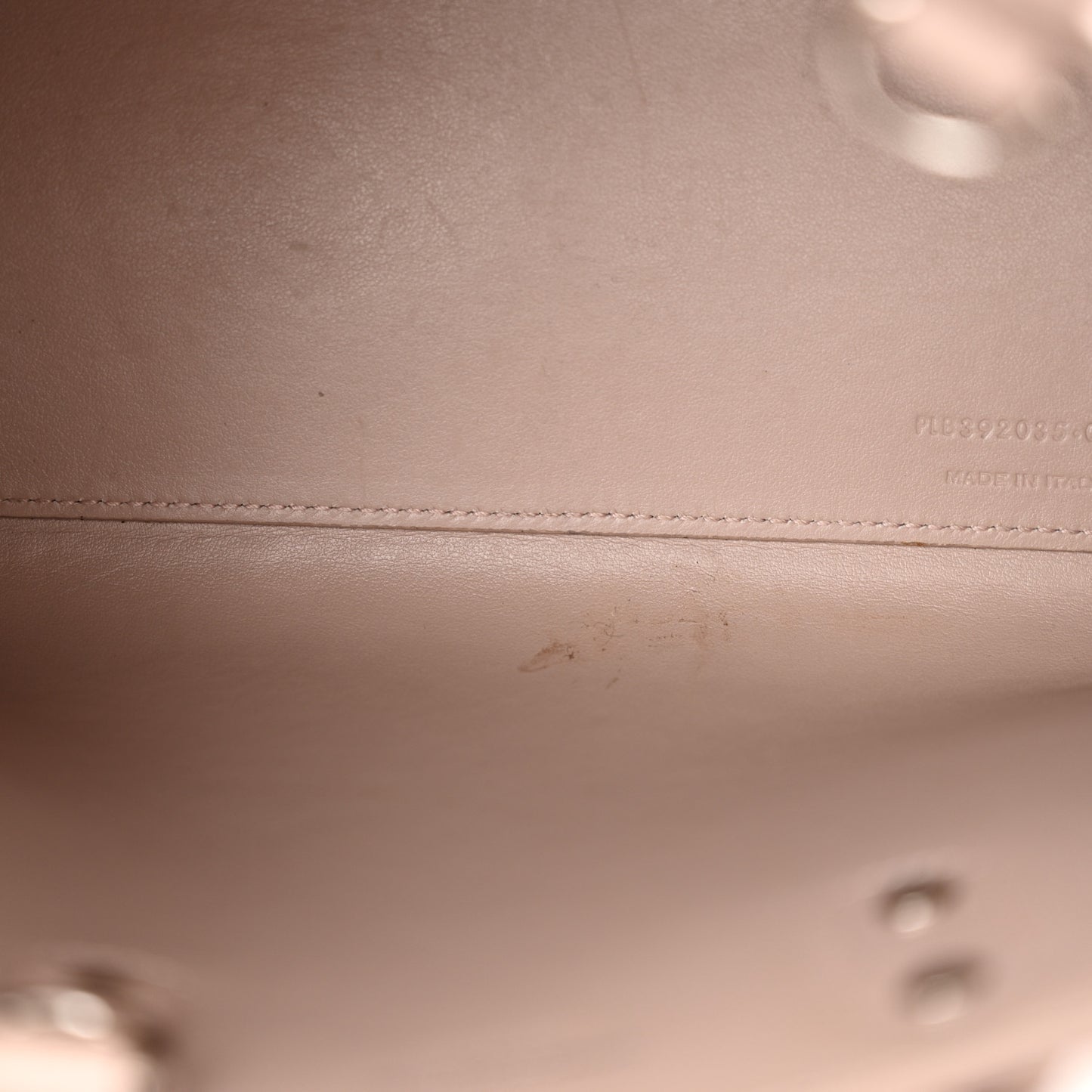 Grained Calfskin Nano Sac De Jour Antique Rose