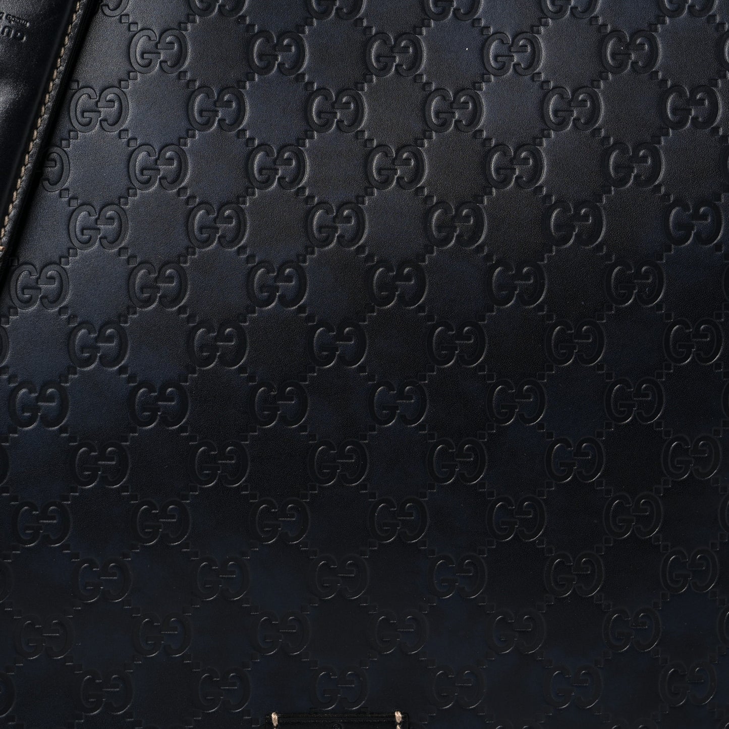 Guccissima Large Flap Messenger Bag Navy