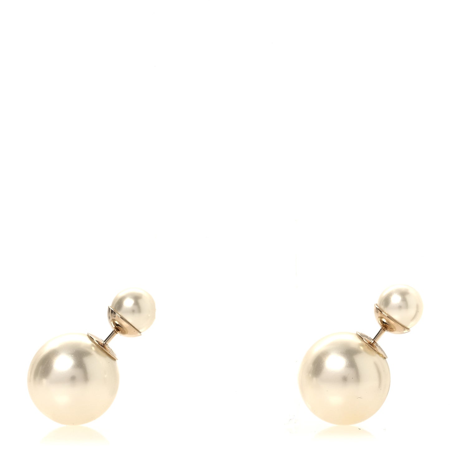 Pearl Mise En Dior Tribal Earrings Gold