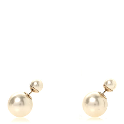 Christian Dior Pearl Mise En Dior Tribal Earrings Gold 1 of 5
