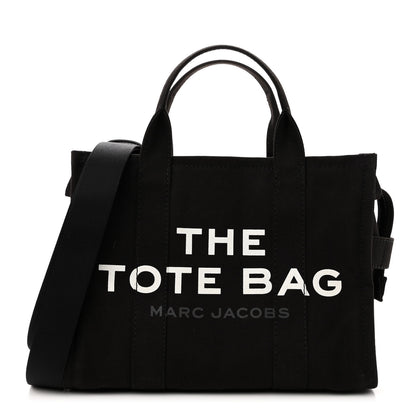 Marc Jacobs Cotton Canvas Medium The Tote Black 1 of 9