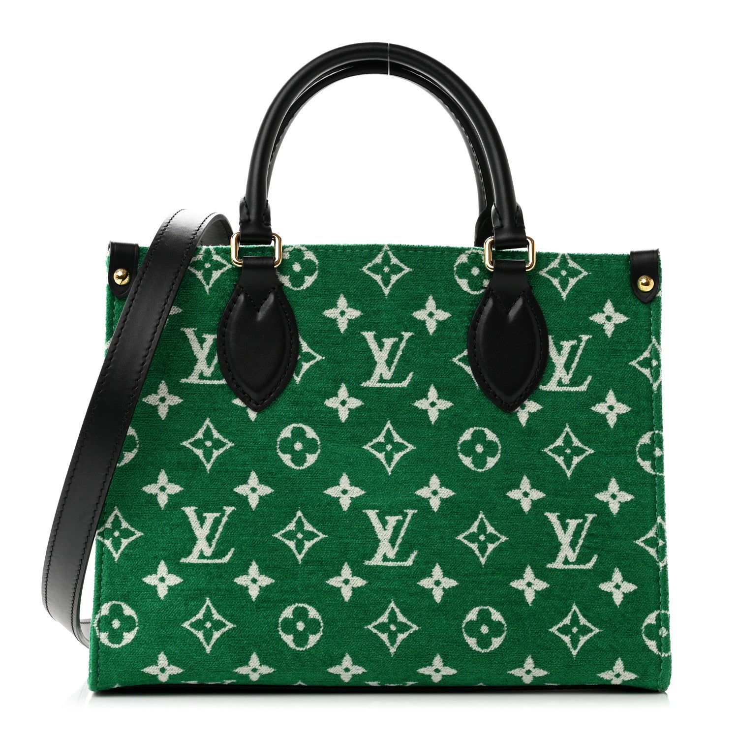 Louis Vuitton Jacquard Velvet Monogram Onthego PM Green 1 of 7