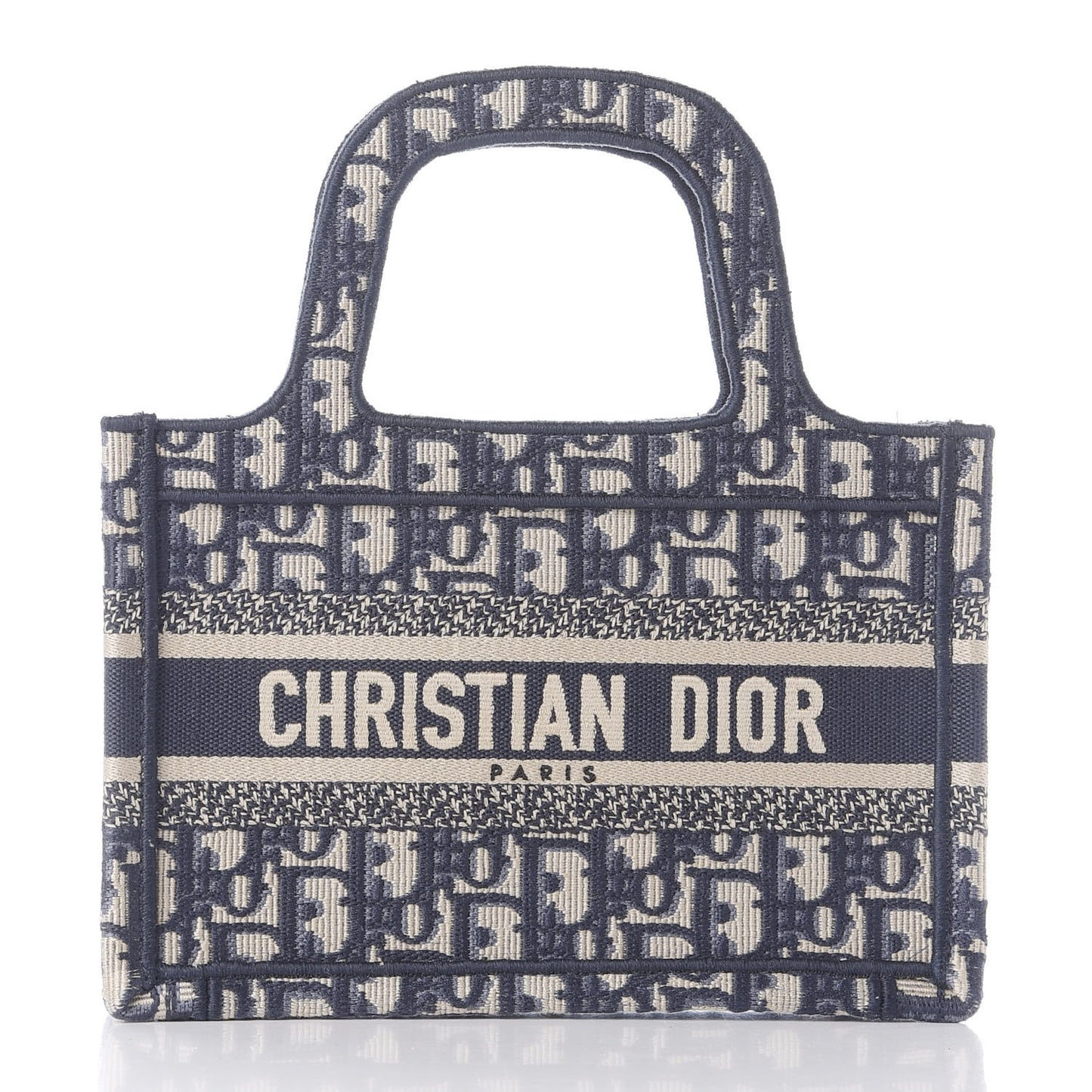 Oblique Mini Book Tote Blue Multicolor
