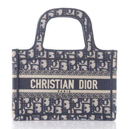 Christian Dior Oblique Mini Book Tote Blue Multicolor 2 of 18