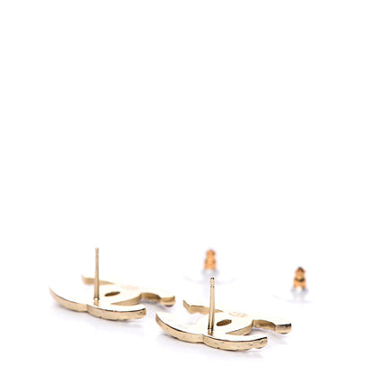 Chanel Metal Gripoix Along The Nile Earrings Gold Purple 4 of 4