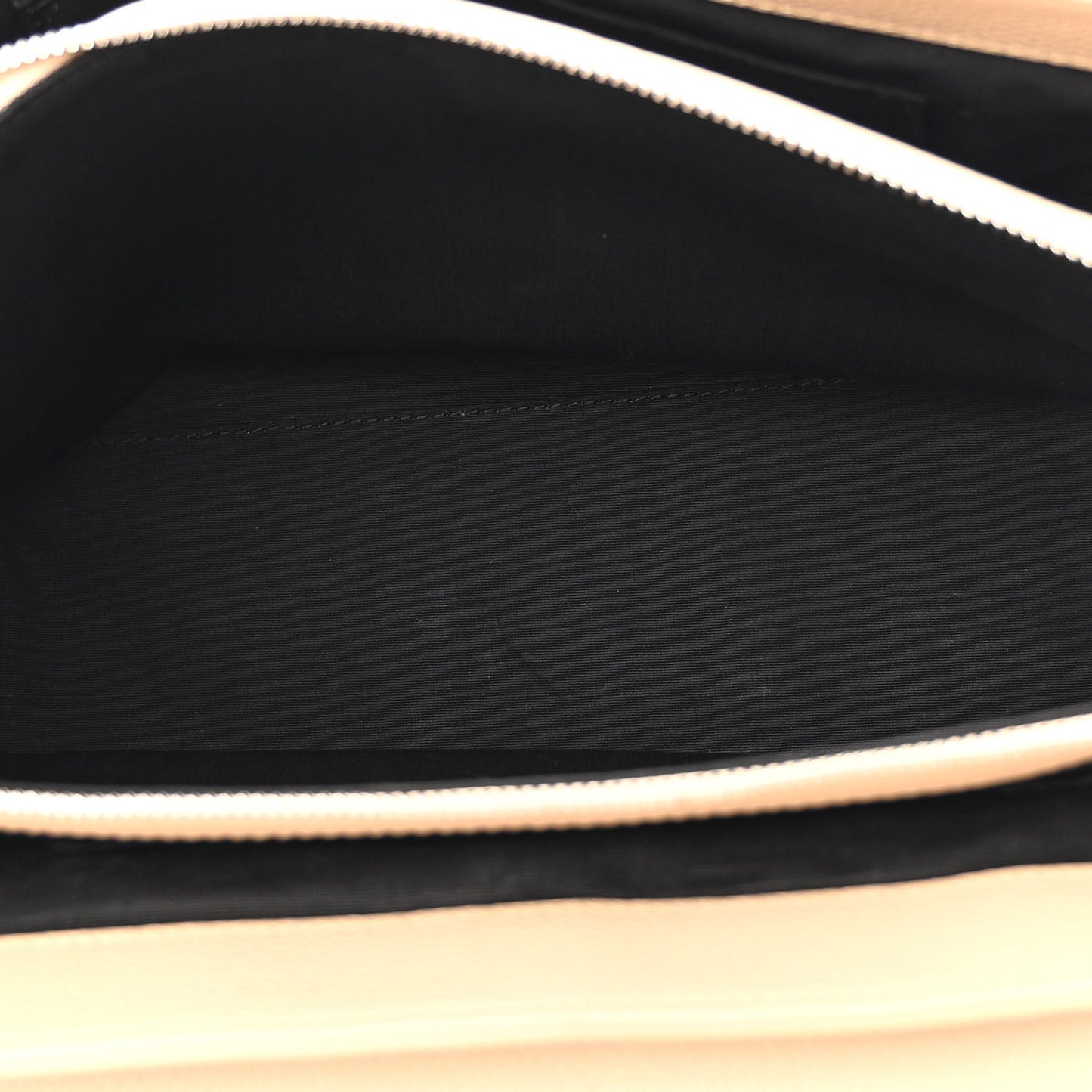 Grained Calfskin Le Dix Small Soft Cartable Beige Seigle