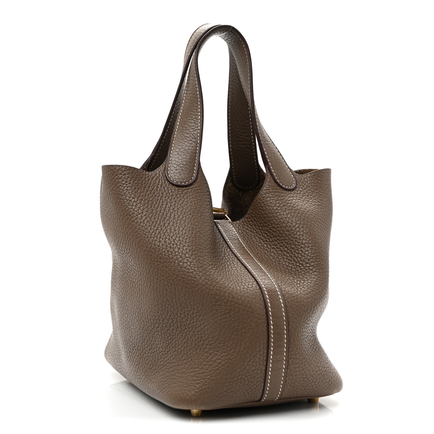 Hermes Taurillon Clemence Picotin Lock 18 PM Etoupe 3 of 10
