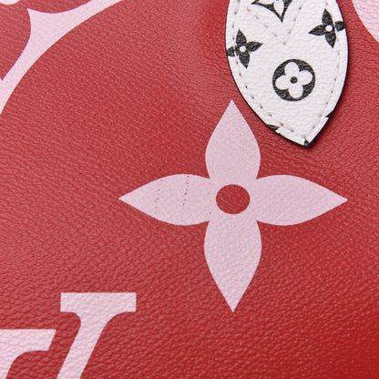 Louis Vuitton Monogram Giant Neverfull MM Rouge 10 of 11