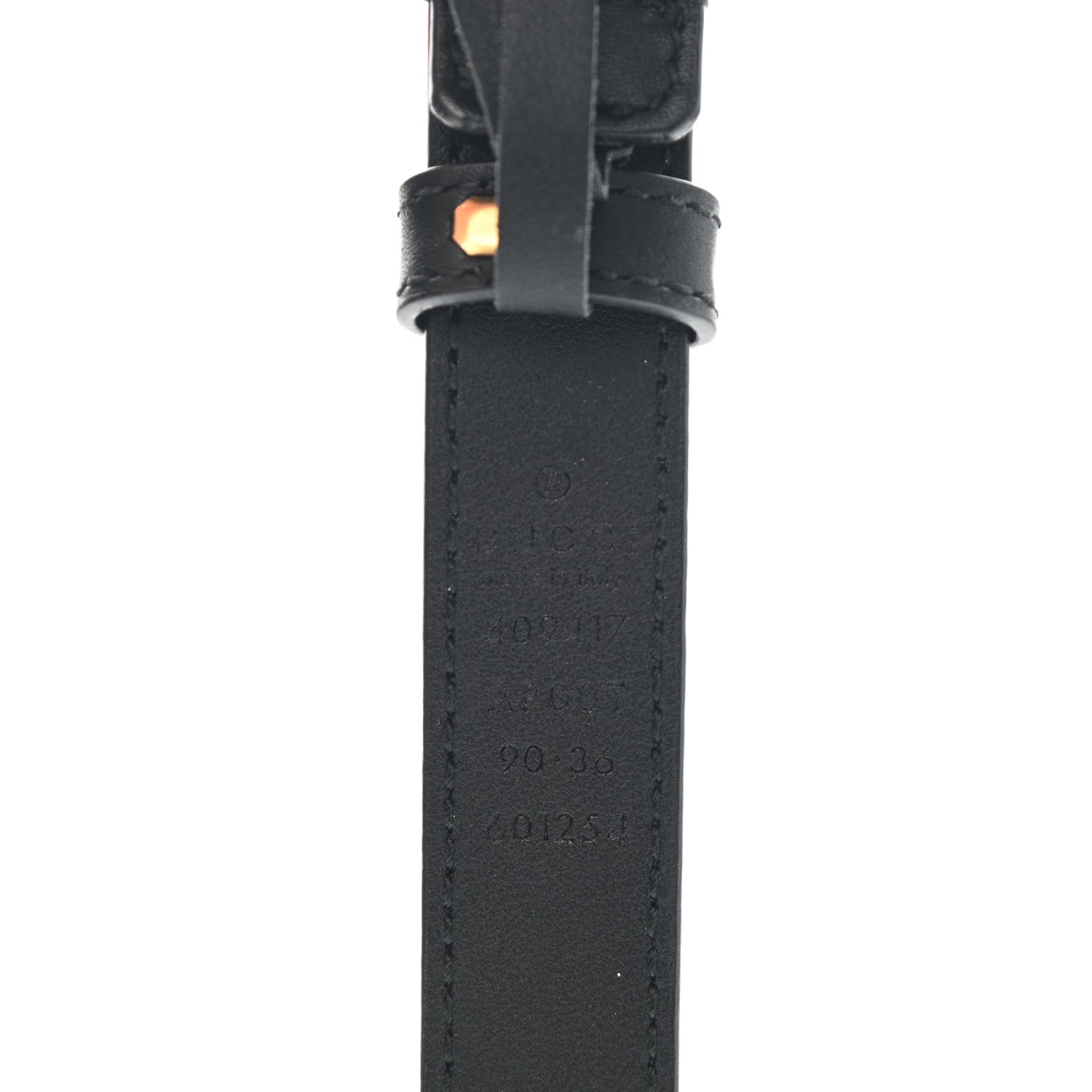 Gucci Calfskin Double G 20mm Belt 90 36 Black 3 of 5