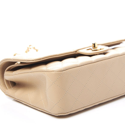 Chanel Caviar Quilted Medium Double Flap Beige Clair 5 of 10