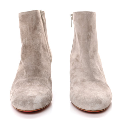 Christian Louboutin Veau Velours Turela 55 Ankle Boots 38.5 Fume 2 of 8