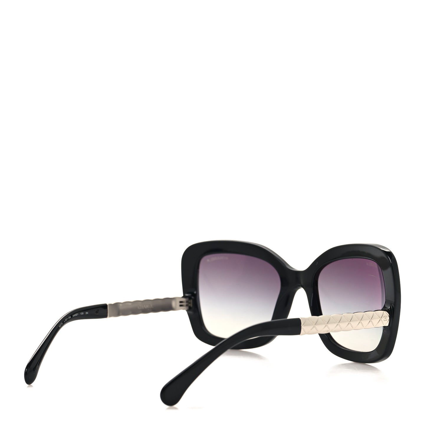 Acetate Spring Butterfly Sunglasses 5370 Black Silver