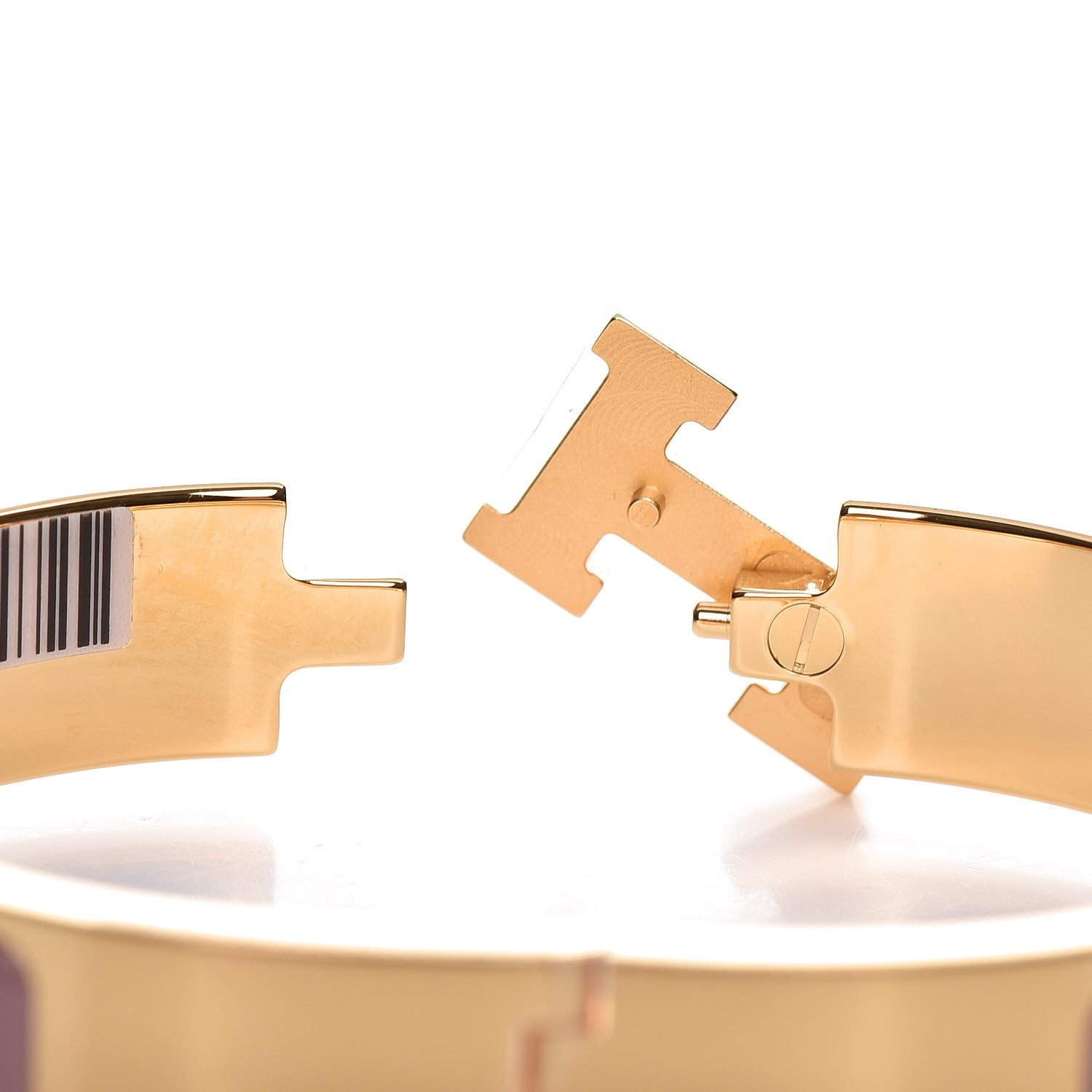 Hermes Enamel Narrow Clic Clac H Bracelet PM Bois De Rose 5 of 6