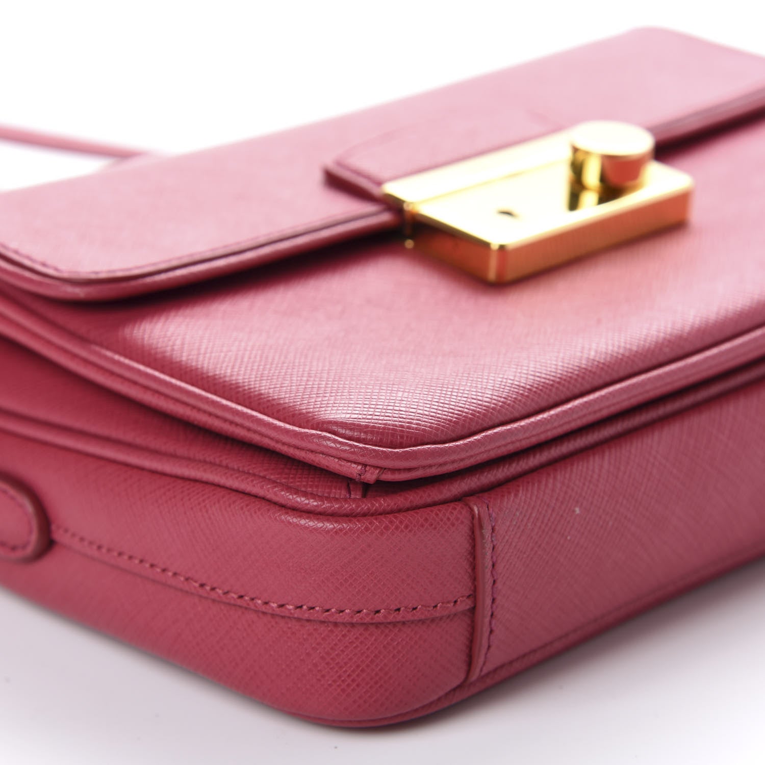 Prada Saffiano Lux Mini Sound Crossbody Ametista 6 of 9