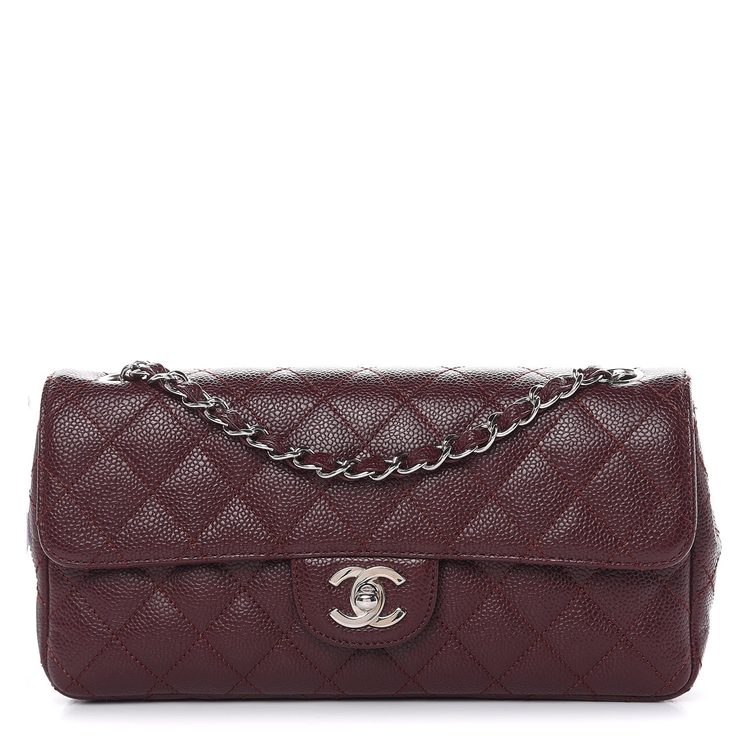 Chanel Caviar Quilted East West Flap Bordeaux 1 of 12