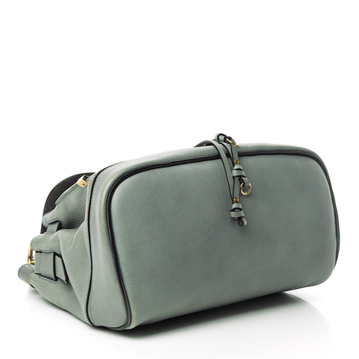 Calfskin Small Owen Flap Bag Cloudy Blue
