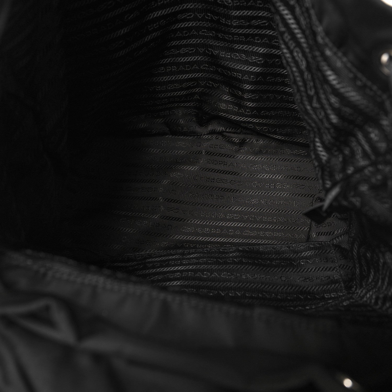 Prada Tessuto Nylon Saffiano Medium Backpack Black 6 of 10