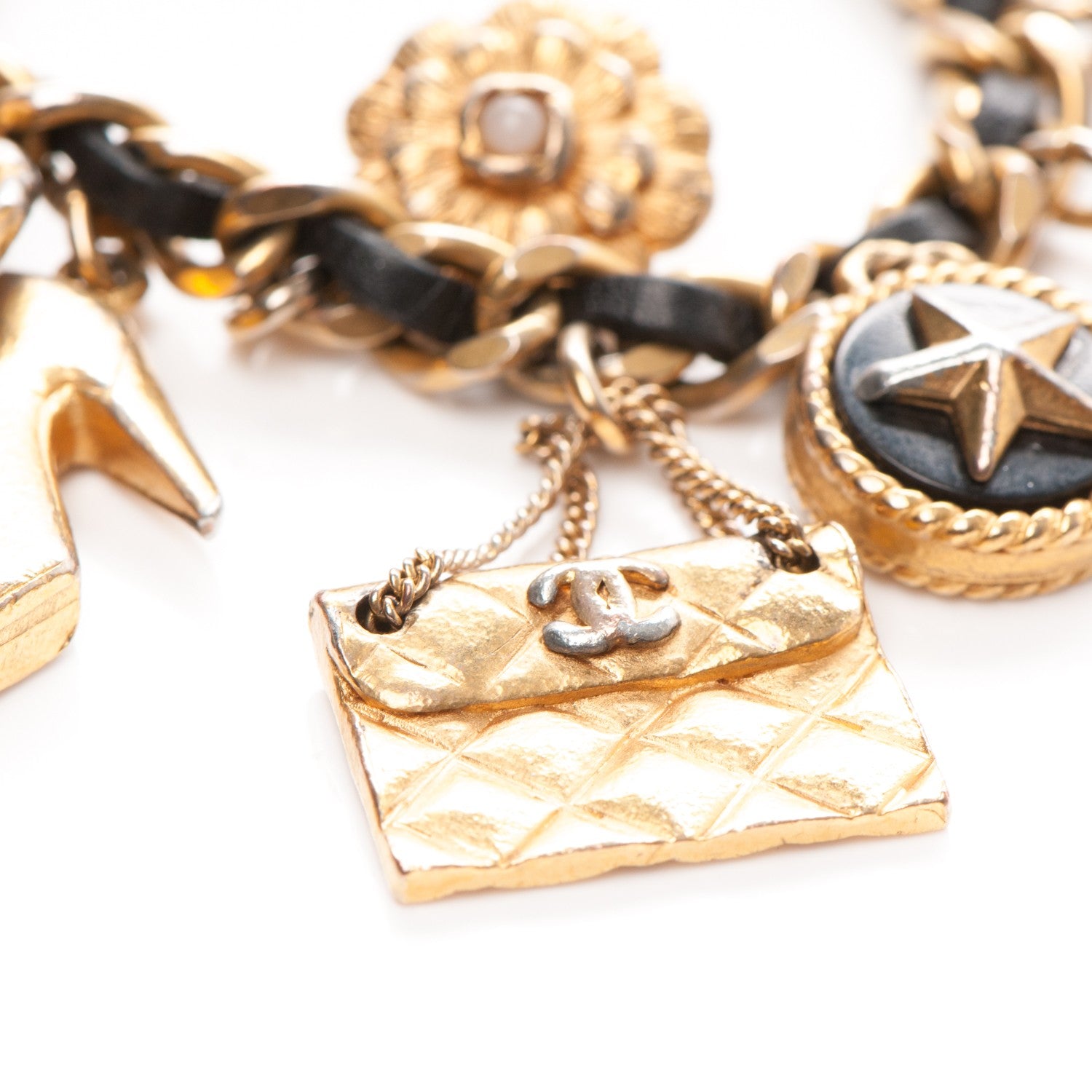 Chanel Precious Symbols Charm Bracelet Gold 5 of 7