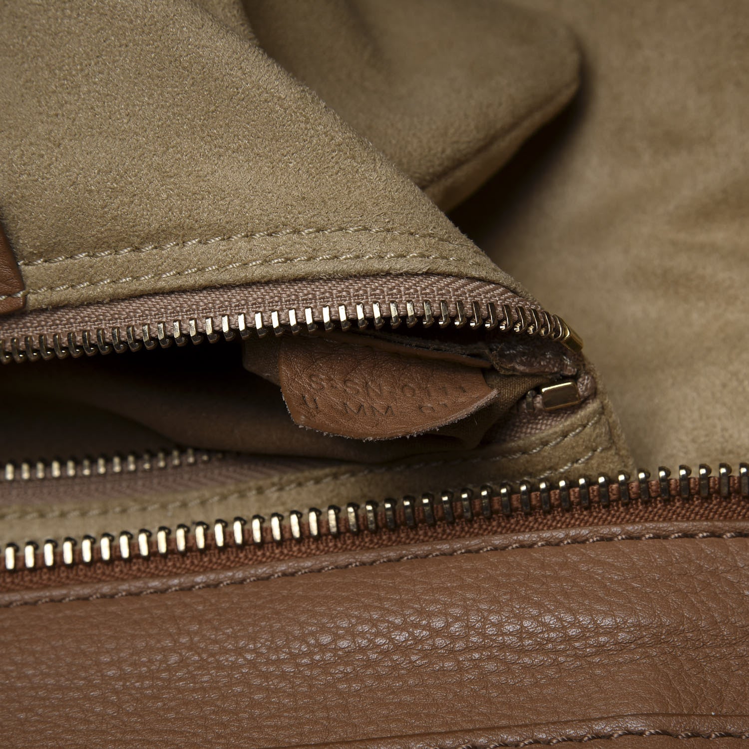 Celine Pebbled Calfskin Mini Luggage Camel 8 of 9