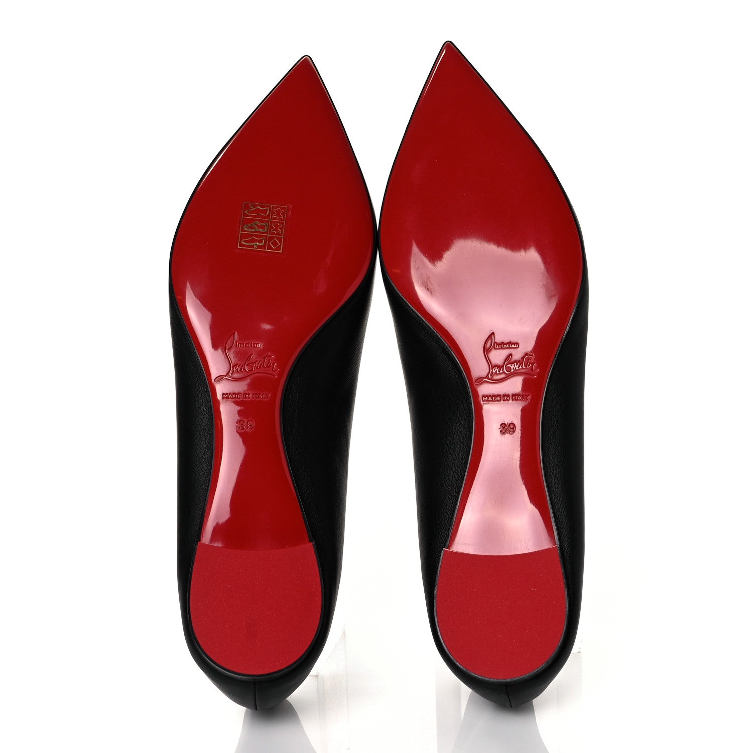 Christian Louboutin Shiny Nappa Ballalla Flats 39 Black 5 of 10