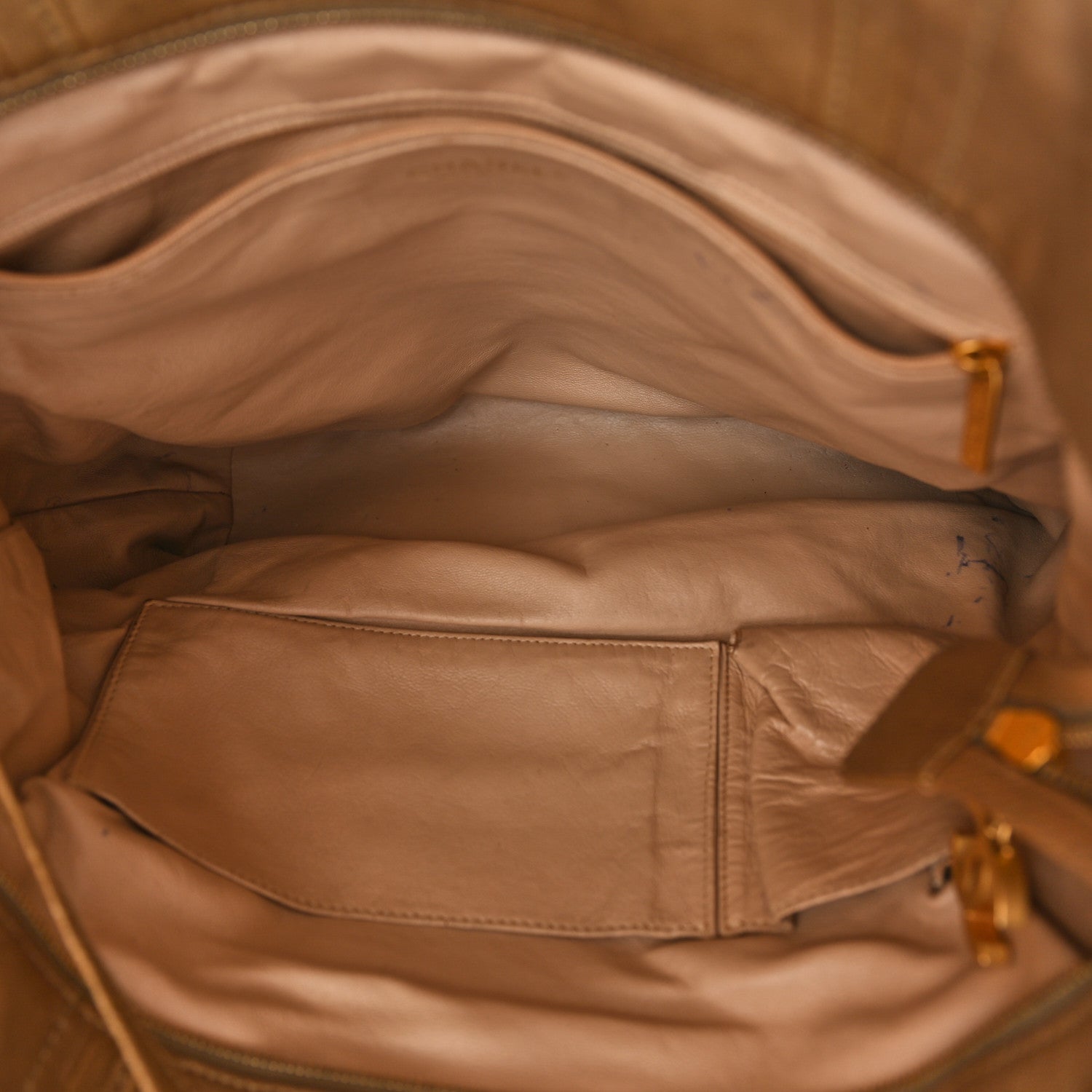 Chanel Metallic Calfskin Luxe Ligne Tote Gold 5 of 15