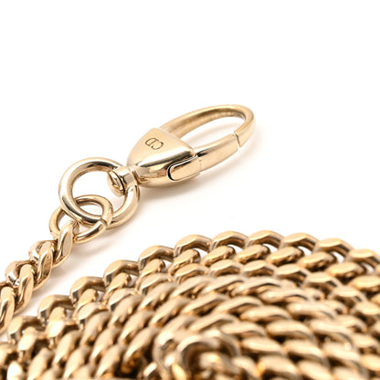 Christian Dior Metal Mini Lady Dior Chain Shoulder Strap Gold 4 of 4
