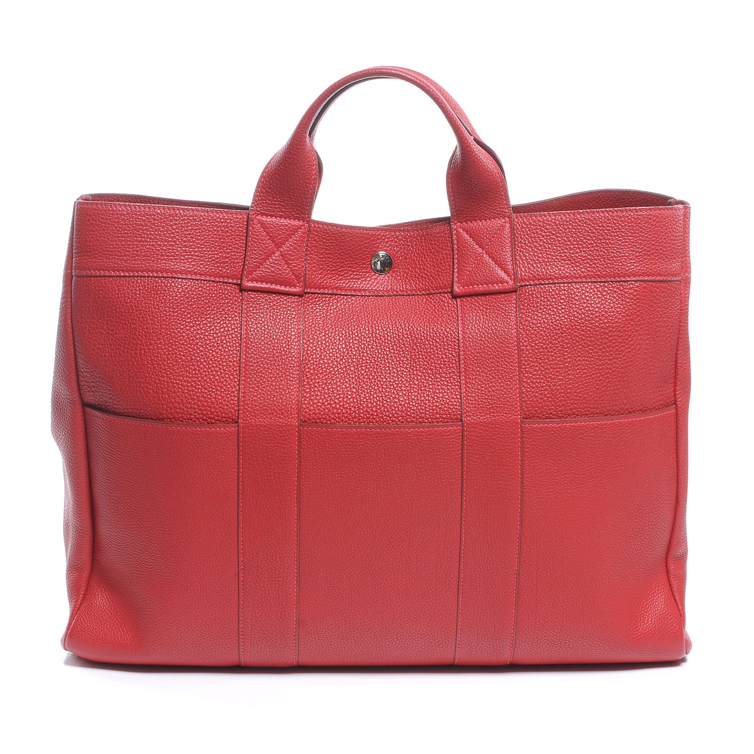 Hermes Togo Fourre Tout Rouge 1 of 7