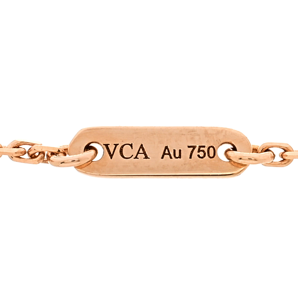 18K Rose Gold Carnelian Sweet Alhambra Bracelet