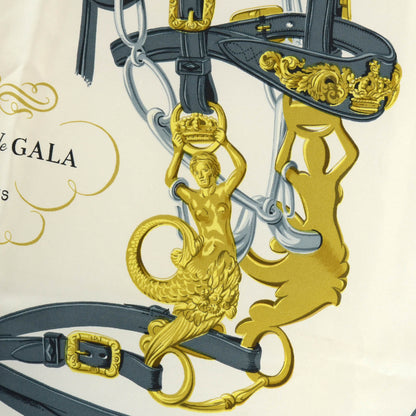 Hermes Silk Brides De Gala Scarf 90 Bleu 1 of 5