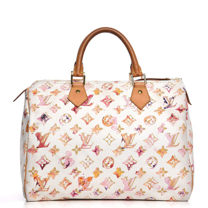 Louis Vuitton Watercolor Aquarelle Speedy 35 White 1 of 15