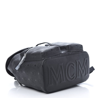 MCM Calfskin Ottomar Small Tivitat Two-Pocket Backpack Black 3 of 9