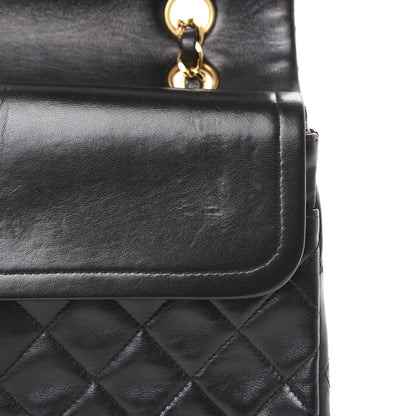 Chanel Lambskin Quilted Medium Double Flap Black 8 of 13