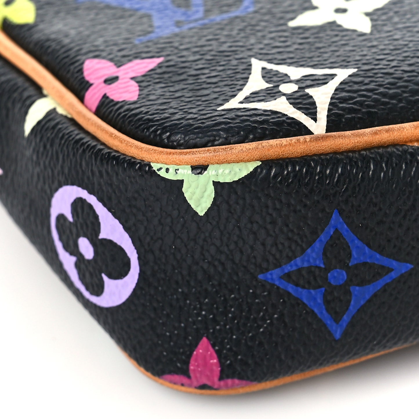 Monogram Multicolor Pochette Accessories Black