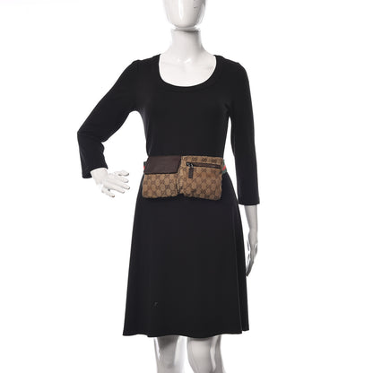 Gucci Monogram Web Belt Bag Dark Brown 2 of 20