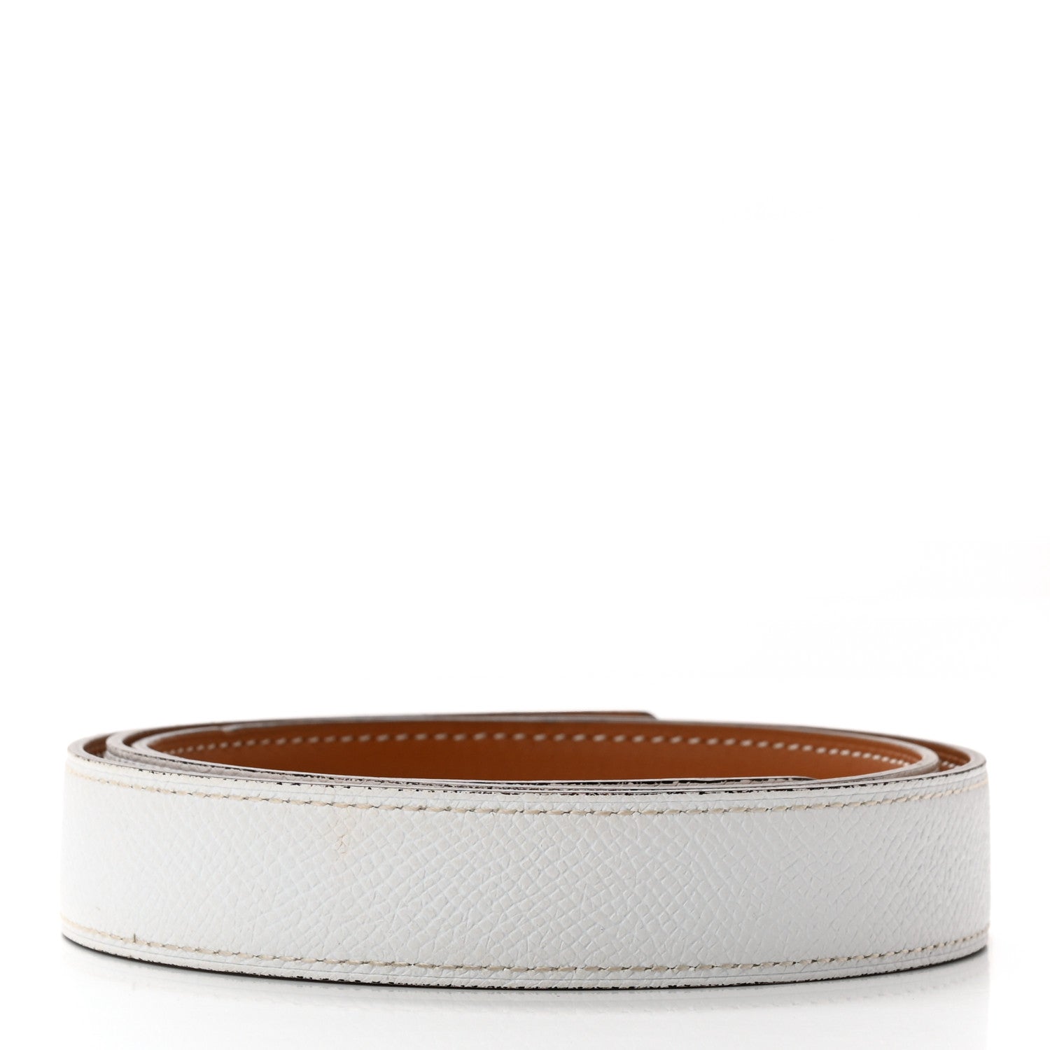 Hermes Epsom Swift 32mm Belt Strap 80 32 White Gold 2 of 7