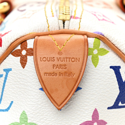 Louis Vuitton Monogram Multicolor Speedy 30 White 6 of 10