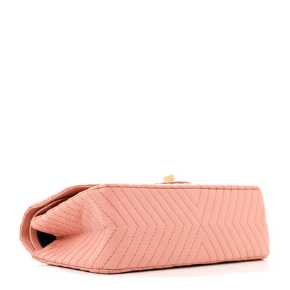 Chanel Sheepskin Chevron Quilted 2.55 Reissue 225 Flap Light Pink 4 of 11
