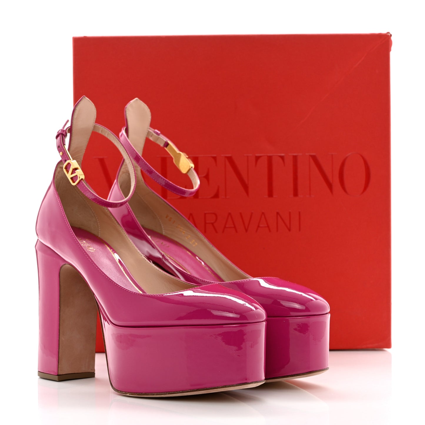 Patent Tan-Go 50/120mm Platform Pumps 37 Rose Violet