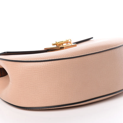 Chloe Grained Calfskin Lambskin Bi-Color Drew Shoulder Bag Powder Beige Mustard 9 of 12