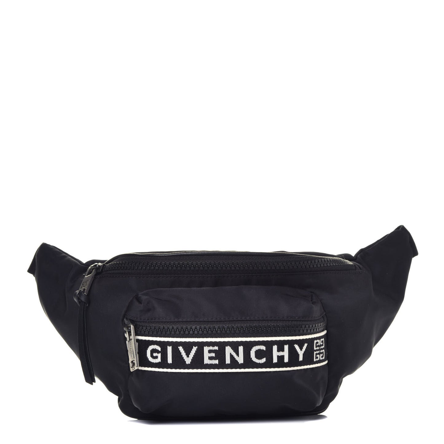 Nylon Logo Belt Bag Black