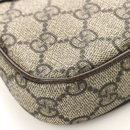 Gucci GG Supreme Monogram Textured Dollar Calfskin Mini Ophidia Chain Bag Beige Ebony 7 of 8