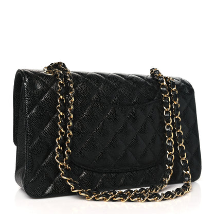 Chanel Caviar Quilted Medium Double Flap Black 3 of 10