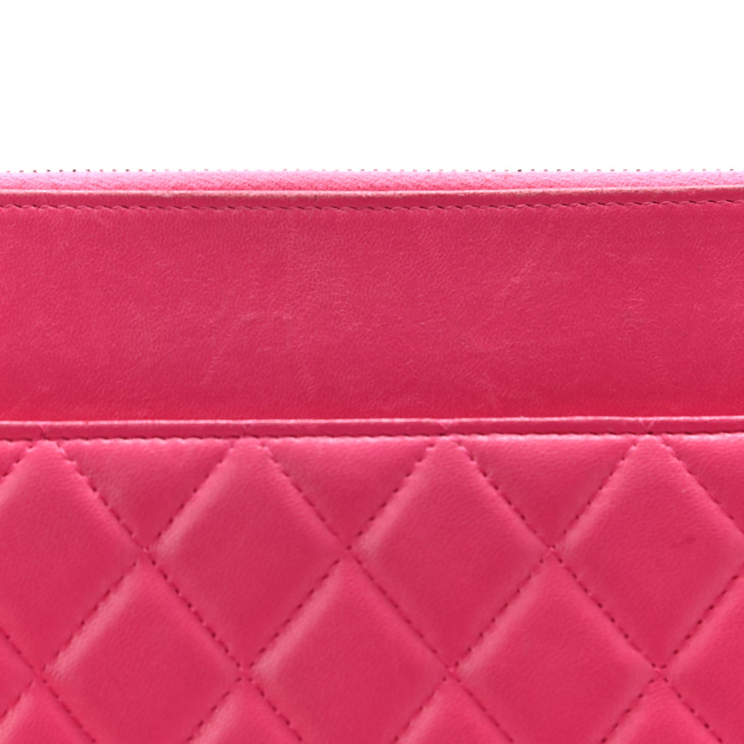 Chanel Lambskin Quilted Travel Case Pink 25 of 25